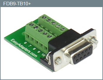 Female DB-9 10-Position Adapter