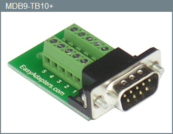 Male DB-9 10-Position Adapter