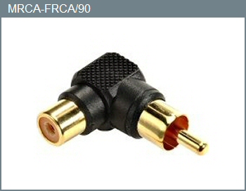 RCA M/F 90-Degree Adapter