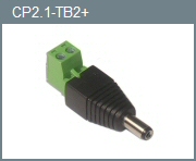 2.1mm Coaxial Plug 2-Position Adapter