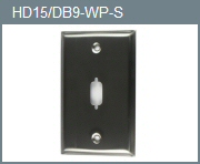 Stainless Steel Wall Plate for HD15/DB9
