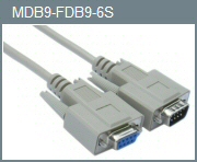 DB-9 M/F 6-Foot Straight-Thru Cable