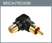 RCA M/F 90-Degree Adapter