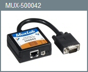MuxLab 500042 VGA Male HD-15 Balun (Display Side)